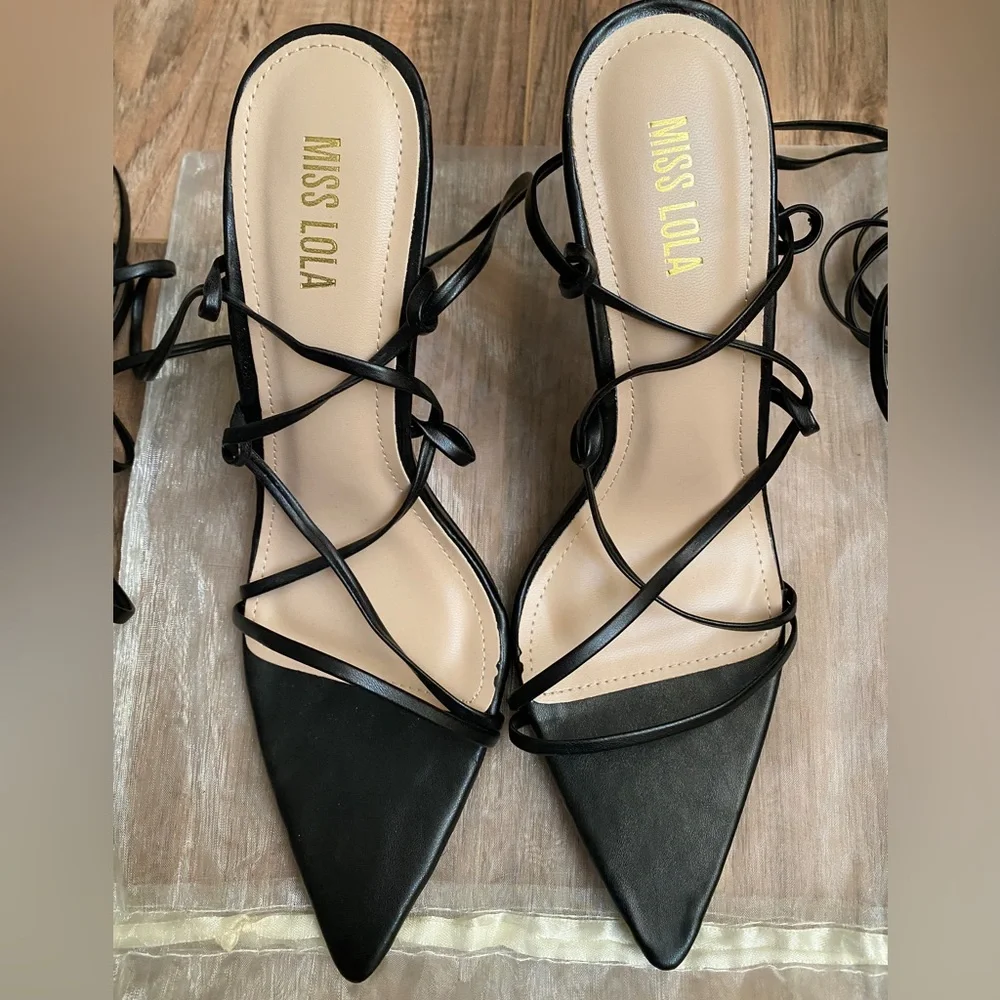 Miss Lola strappy heels - Picture 1 of 4